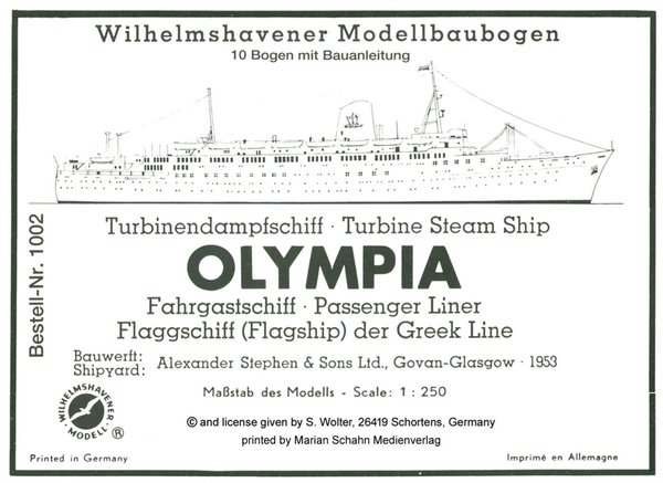 OLYMPIA Fahrgastschiff