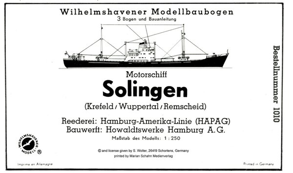 SOLINGEN Frachter / Freighter