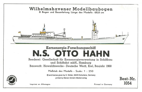 OTTO HAHN Atom-Forschungsschiff / Research ship
