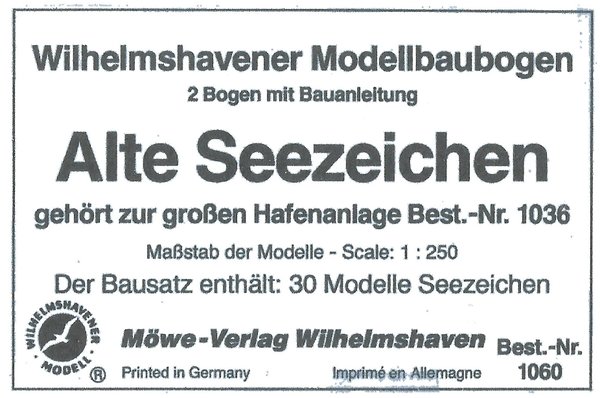 Seezeichen vor 1978 / Sea Markers before 1978