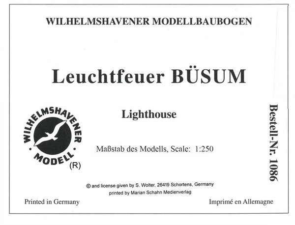 Leuchtfeuer BÜSUM / Lighthouse - 1:250