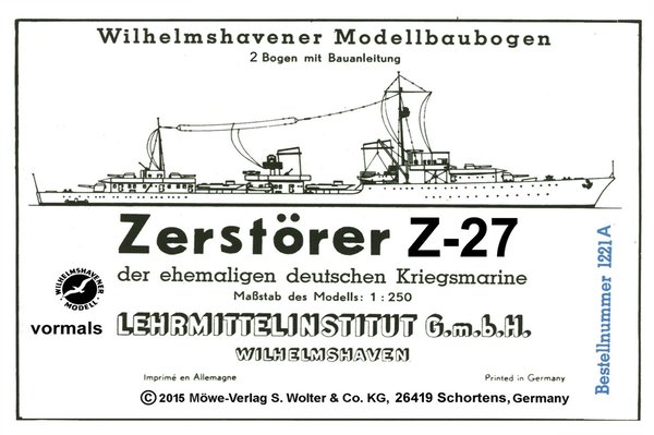 Zerstörer Z-27 (Vorgänger von Art. 1221)