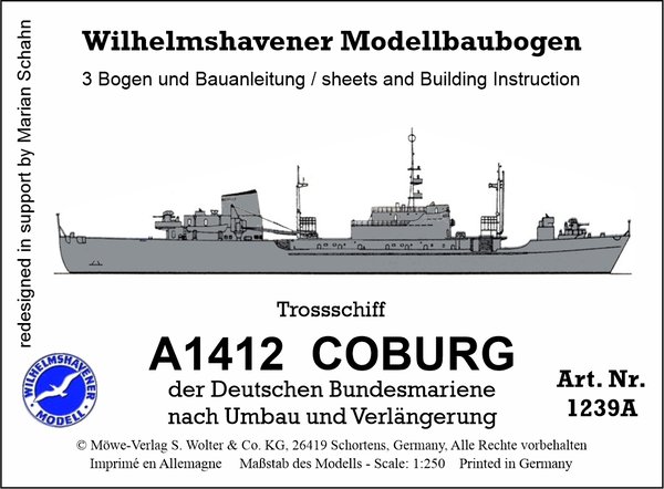 "A1412 COBURG" Trossschiff Neuauflage 2021