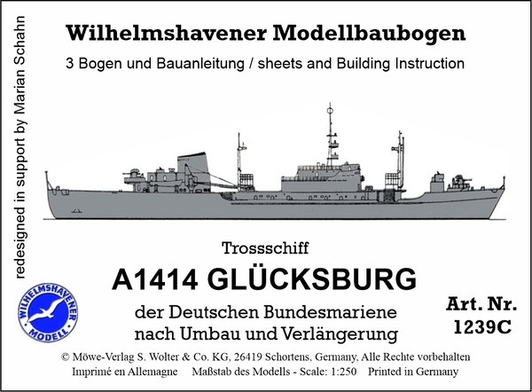 "A1414 GLÜCKSBURG"  Trossschiff Neuauflage 2021