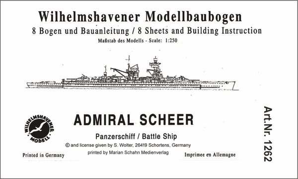 ADMIRAL SCHEER Panzerschiff