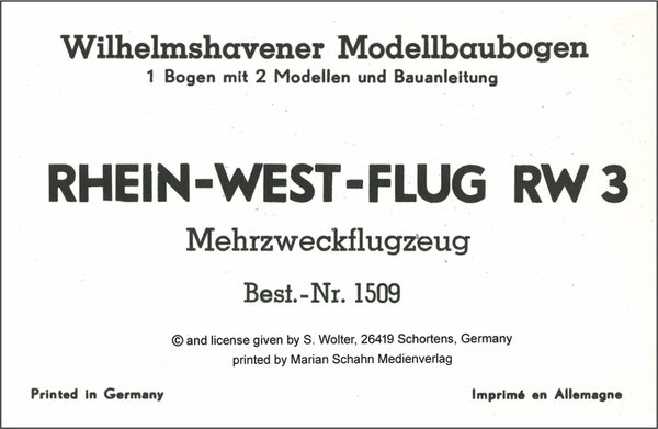 RHEIN-WEST-FLUG RW-3