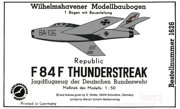 Republik F84F Thunderstreak