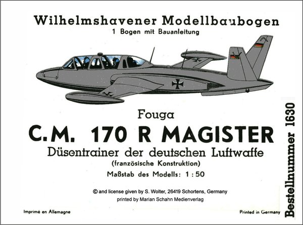 FOUGA C.M. 170 R MAGISTER