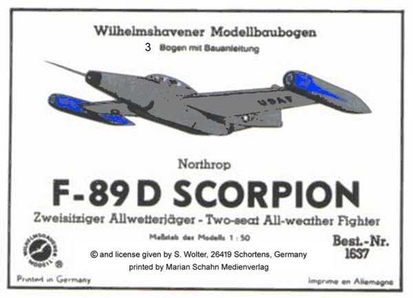 Northrop F-89 D SCORPION US Fighter