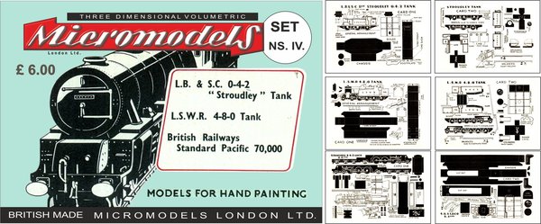 LB&SC 0-4-2 “Stroudley” Tank, LSWR 4-8-0 Tank, British Railways Standard Pacific 70,000