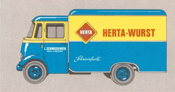 Frischdienstwagen HERTA-WURST Maßstab 1:50