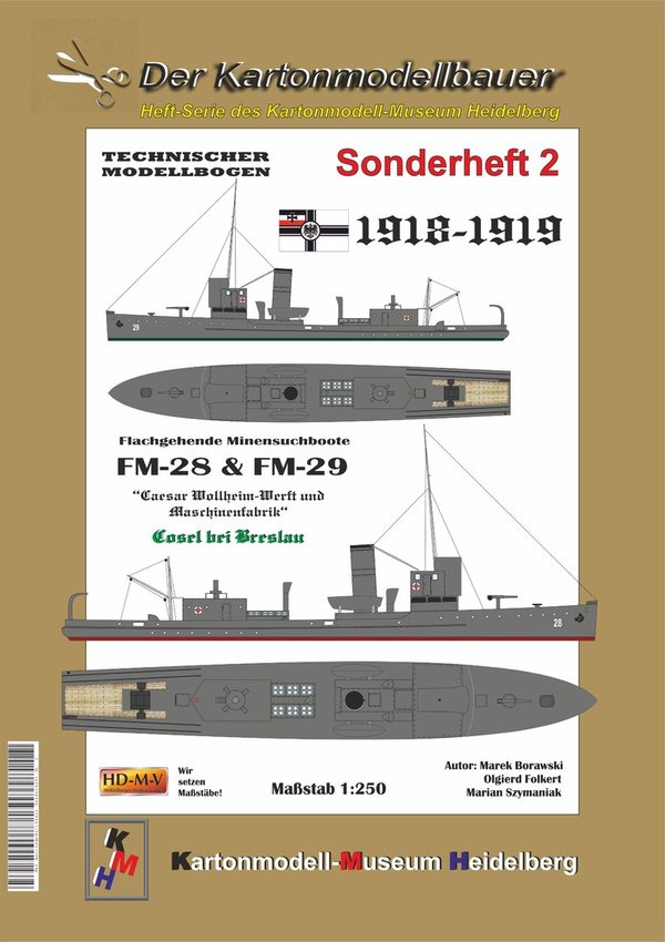 Der Kartonmodellbauer Sonderheft 2 "Flachgehende Minensuchboote FM-28 & FM-29"